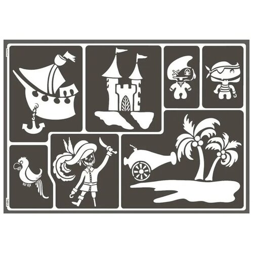  Samolepljiva šablona pirates A3 Cene