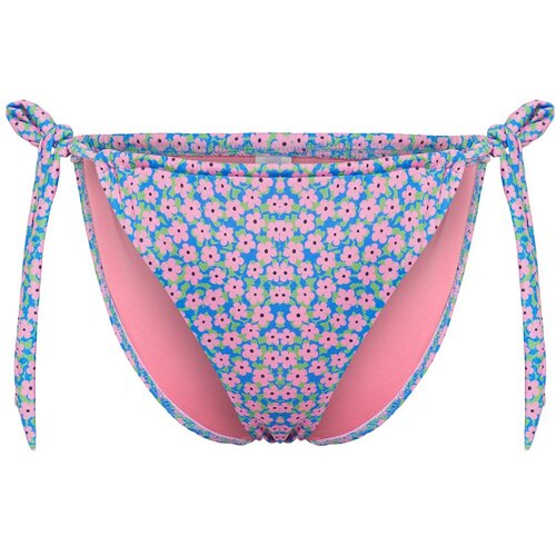 Trendyol Floral Patterned Tunnel High Leg Bikini Bottom Slike