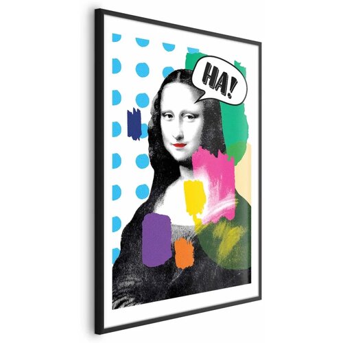  Plakat - Mona Lisa Pop-Art 60x90 Crni okvir s margom Cijene