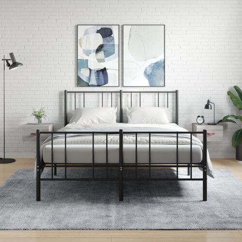 vidaXL Stenska nočna omarica 2 kosa siva sonoma 35x35x20 cm Cene