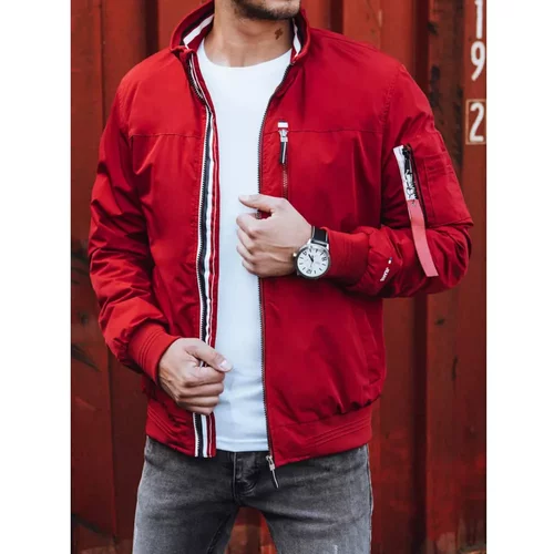 DStreet Red men's transitional jacket TX4254