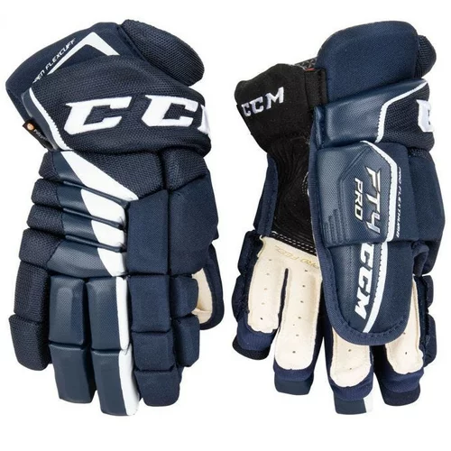 CCM Hokejske rokavice JetSpeed FT4 Pro Senior, črno-bele, velikost: 15, (20782342)