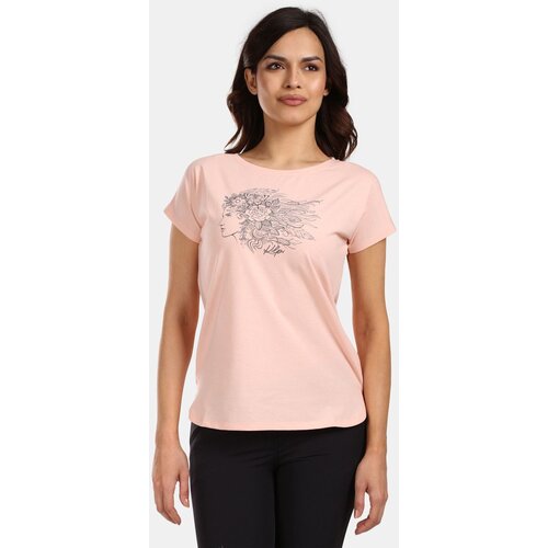 Kilpi Women's cotton T-shirt NELLIM-W Coral Slike