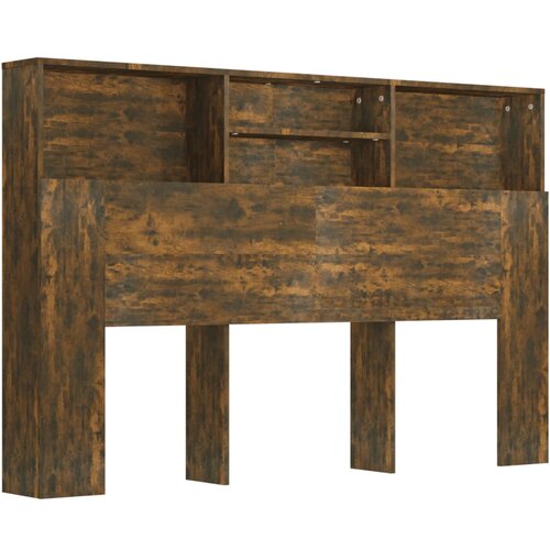 Maison Chic vzglavna omarica - nočna omarica - posteljna omarica dimljeni hrast 160x19x103,5 cm, (21705900) Cene