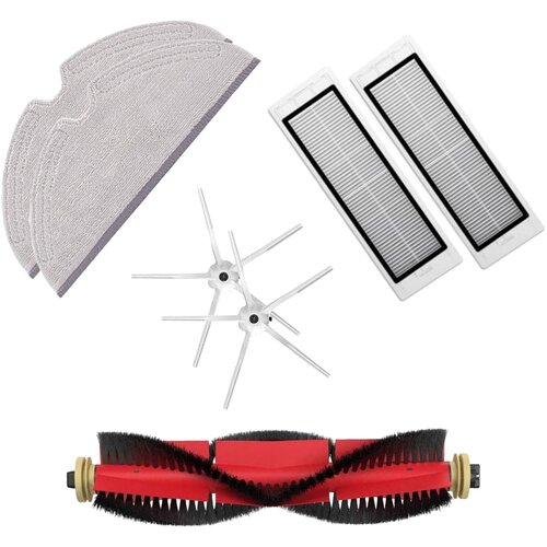 MEGA Mega-pack s krpami in belimi stranskimi krtačkami za Roborock S5, S6, E5, S50, S55 Slike