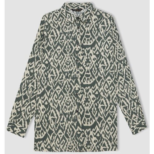 Defacto Loose Fit Patterned Long Sleeve Shirt Tunic Cijene