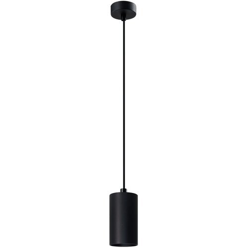 Candellux luster/visilica-tubo viseća lampa crna 1X25W GU10 abažur 10CM crna Slike