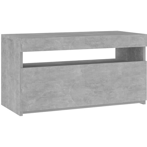 Maison Chic TV omarica - TV stojalo - Televizijska omarica z LED lučkami betonsko siva 75x35x40 cm, (21702193) Cene