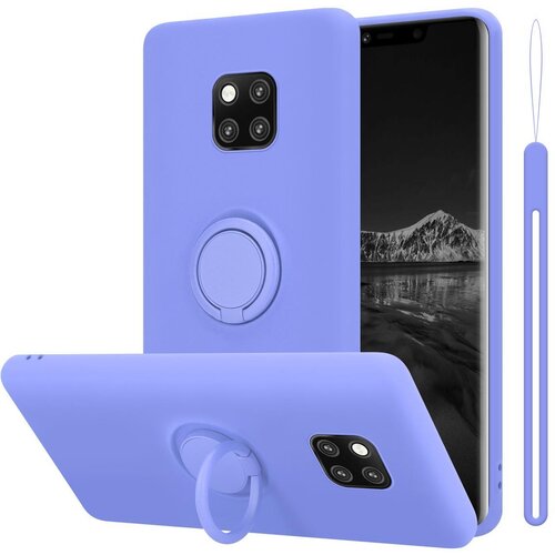  Ohišje, združljiv s Huawei v tekoči lahki vijolični barvi - zaščitni pokrov iz fleksibilnega silikona TPU z obročem, (20583346) Cene