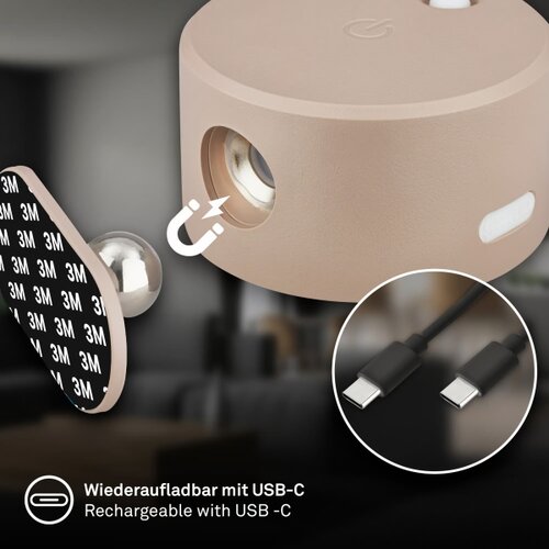 BRILONER 3896011 - led prigu&amp;scaron;iva punjiva zidna lampa tari LED/1,6W/5V 1500 mah bež Slike
