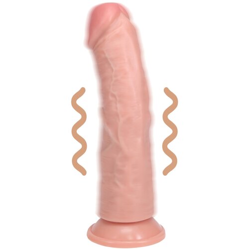 REALROCK vibrator s priseskom - naravna barva (20,5 cm) Cene