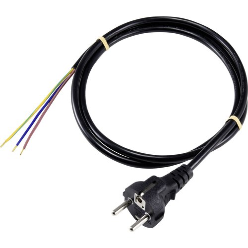 Sygonix SY-5178370 tok priključni kabel črna 3 m, (20414624) Slike
