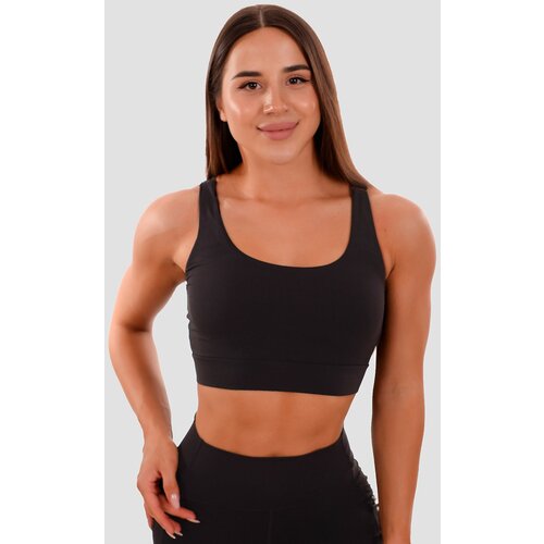 GymBeam Sportski grudnjak Cut-Out Black Cene