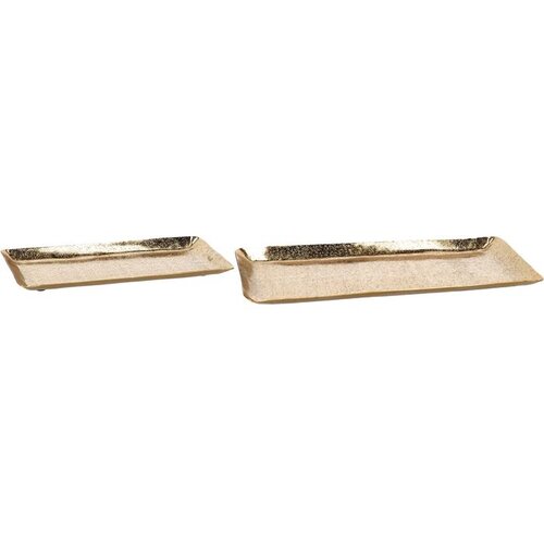 Dekorativna TACNA 30*15CM METALNI ZLATNI 75004 Slike