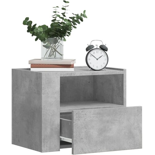 Furnova Stenske nočne omarice 2 kosa betonsko sive 45x30x35 cm, (21925897) Slike