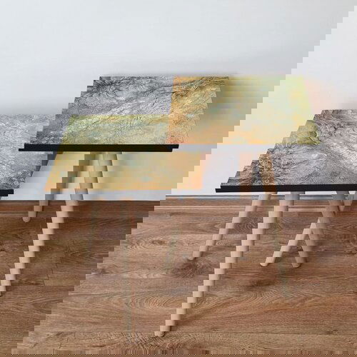 Hanah home 2Shp70 - beige beigegreenwhite nesting table (2 pieces) Cene