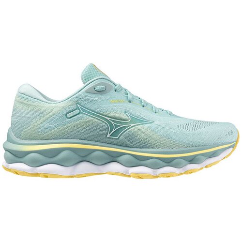 Mizuno Čevlji Wave Sky 7 J1GD2302 Eggshell Blue/White/Sunshine 73 Slike
