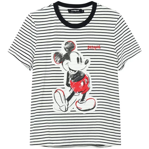 Desigual Majica 'Mickey Mouse' rdeča / črna / bela