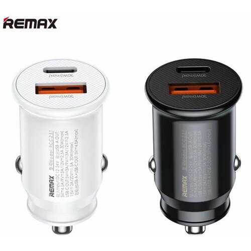 Remax auto punjac adapter 1xUSB+1xTIP C 30W RCC231, crni Slike