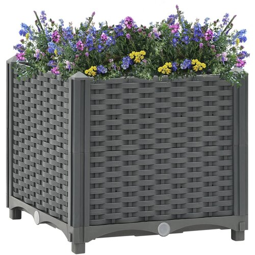 vidaXL Visoka greda 40x40x38 cm polipropilen Cene