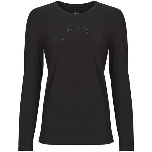 Armani Exchange Majice z dolgimi rokavi T-SHIRT - T-SHIRT Črna Slike