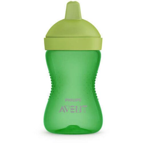 Philips Avent &amp;scaron;alica s tvrdim nastavkom za usta 18+ zelena Slike