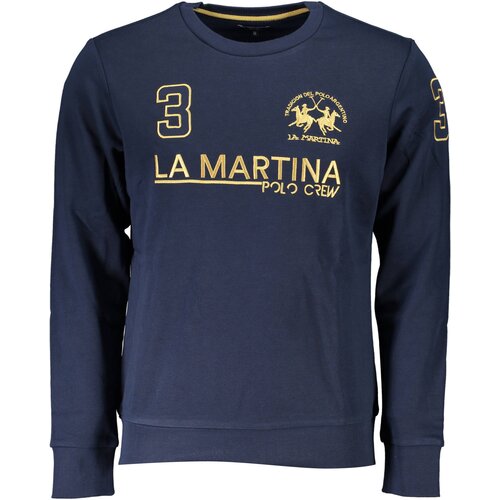 La Martina BLUE MEN&amp;amp;#39;S SWEATSHIRT WITHOUT ZIP Slike