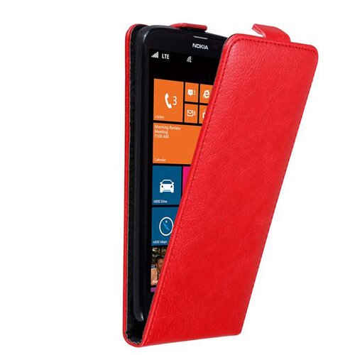 Cadorabo Ohi&scaron;je, združljivo z Nokia Lumia 1320 v rdeče jabolko - Za&scaron;čitni ovitek v obliki flipa z magnetnim zapiranjem, (20551792) Cene