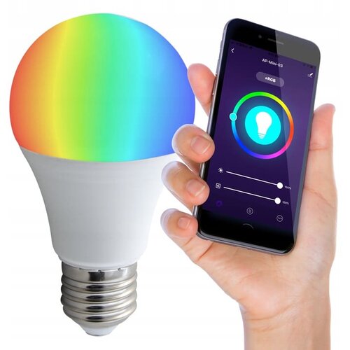 MasterLED LED sijalka E27 Wi-Fi A60 RGB + 2700 - 6500K 12W Slike