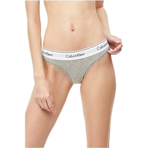 Calvin Klein Tangice pegasto siva / črna / bela Cene