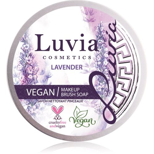 Luvia Cosmetics Lavender Brush Soap čistilno milo za kozmetične čopiče 100 g Slike