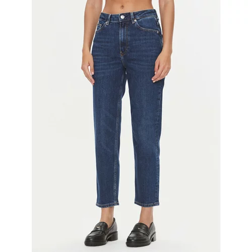 Tommy Hilfiger Jeans hlače Ada WW0WW39601 Modra Straight Fit