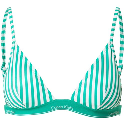 Calvin Klein Swimwear Bikini zgornji del zelena / bela Cene