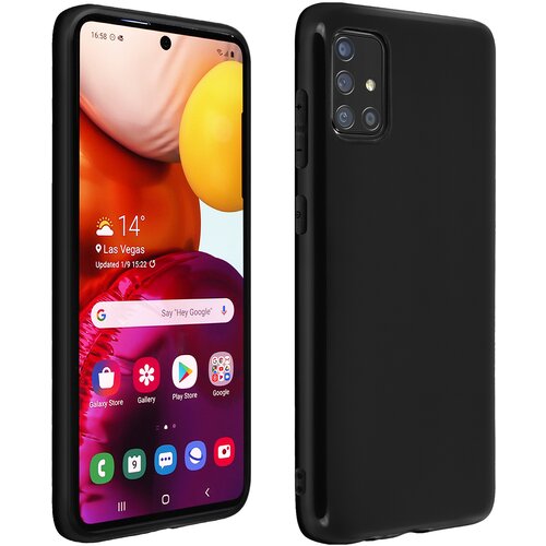 AVIZAR Za&scaron;citni ovitek iz silikonskega gela, tanek in odporen - crn str. Samsung Galaxy A71, (20600222) Cene