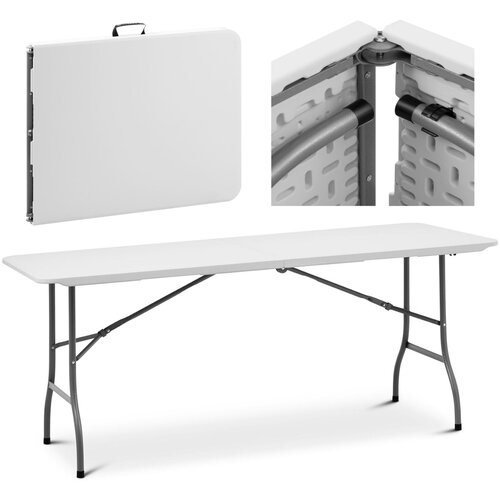 Royal Catering vrtna gostinska miza, zložljiva, bela, do 150 kg, 180 x 75 x 74 cm, (21098139) Cene