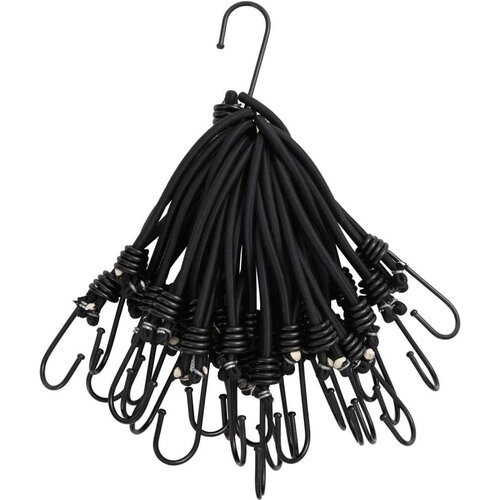 VidaXL Uže za bungee s kukama 50 kom 17 cm Slike