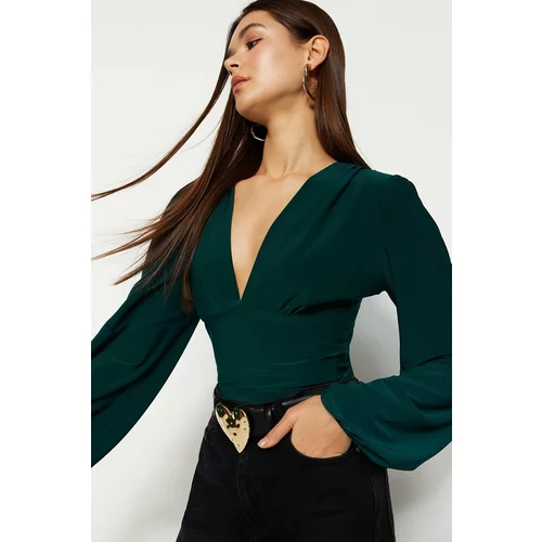 Trendyol Bodysuit - Green - Slim fit