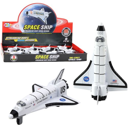 Metalna svemirska raketa s pogonom - bijela Slike