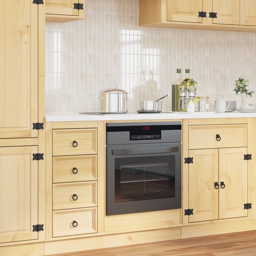  Cabinet SKI Medeno Smeđa 60 x 46 x 81 cm Čvrsto borovo drvo Cijene