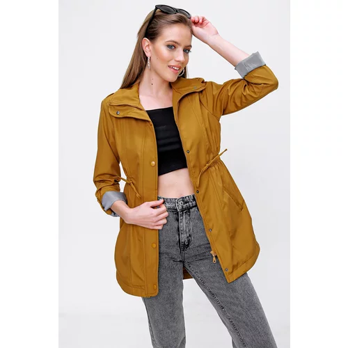 Bigdart Trench Coat - Brown - Double-breasted