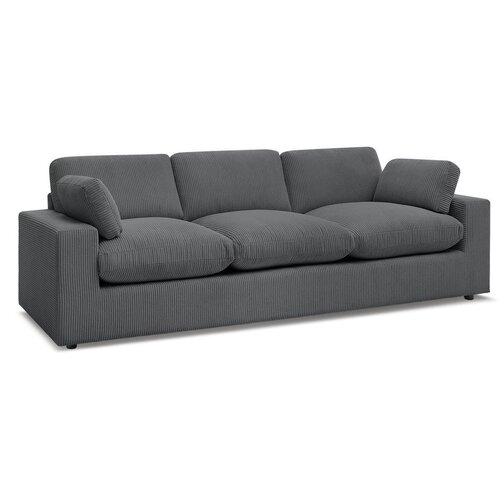 Bobochic Paris Tamno siva sofa od samta 250 cm Belair &amp;ndash; Slike