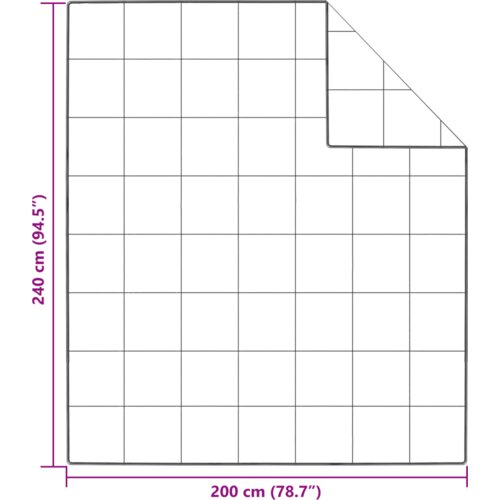 VidaXL Zimska pokrivača Bijela 200 x 240 cm Slike