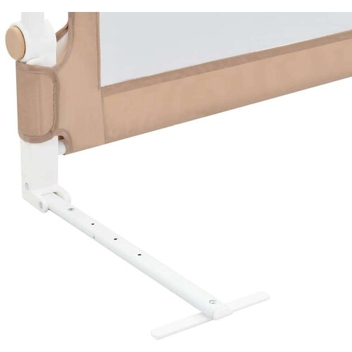 VidaXL sigurnosna ogradica za dječji krevet bež 180 x 42 cm poliester Slike