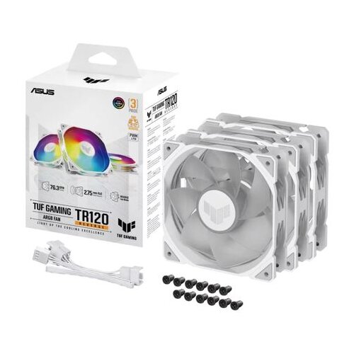 Asus tuf gaming tr120 reverse argb 120mm pwm 3x beli ventilatorji Cene