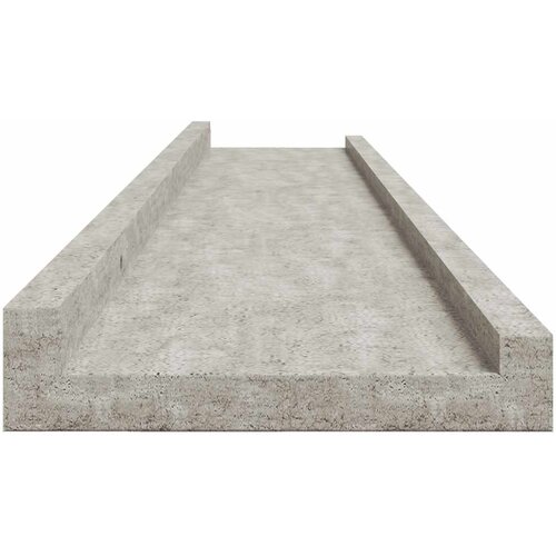  Zidne police 4 kom siva boja betona 100 x 9 x 3 cm Slike