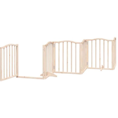 VidaXL Vrata za pse s vrata&amp;scaron;cima 15 panela sklopiva 750 cm drvo topole Slike
