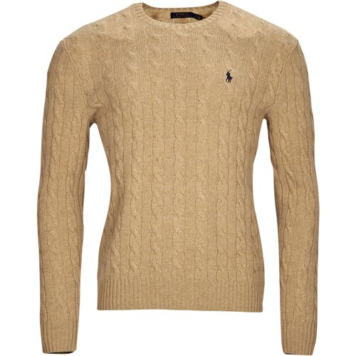 Polo Ralph Lauren Puloverji PULL COL ROND EN MAILLE TORSADEE Bež Cene