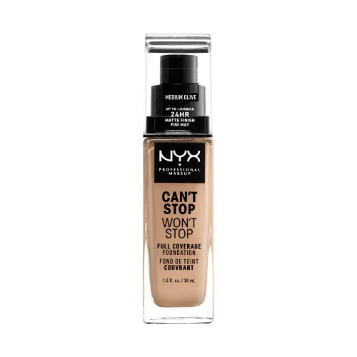 NYX Professional Makeup tekoča podlaga - Can't Stop Won't Stop Full Coverage Foundation - Medium Olive (CSWSF09)