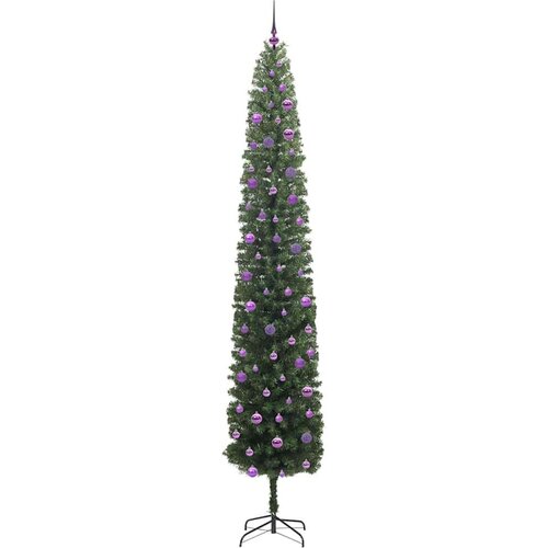 VidaXL Umjetno božićno drvce Zelena 270 cm PVC i čelik i plastika Slike