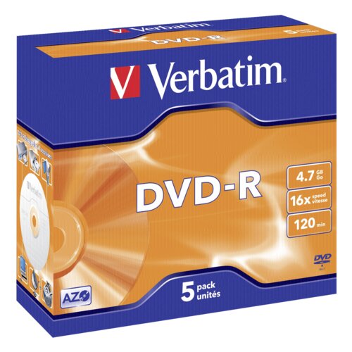 Verbatim 1x5 DVD-R 4,7GB 16x Speed, Jewel Case Cijene